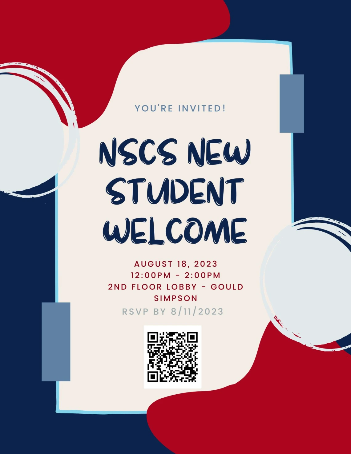 NSCS New Student Welcome Flier